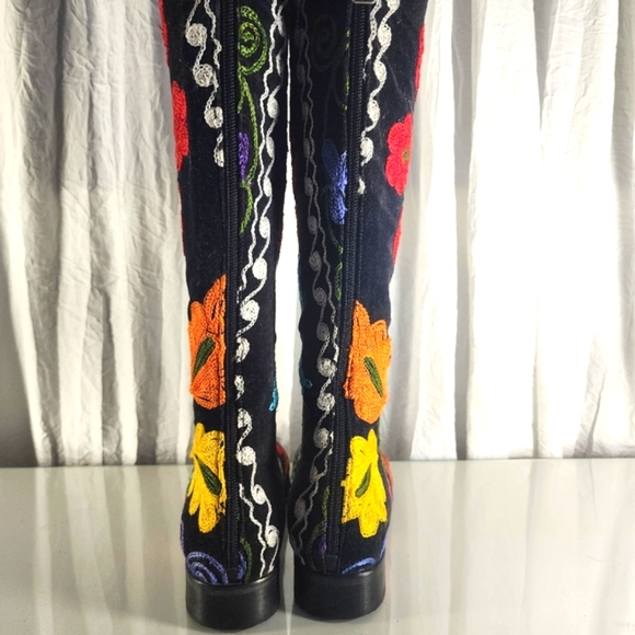 Vintage Custom Suzani Riding Boots - Picture 6 of 13